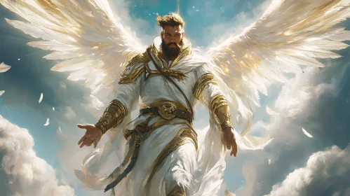 Winged Protector in Divine Light