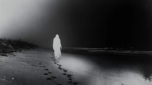 Spectral Figure on a Shoreline