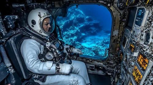 Underwater View Astronaut