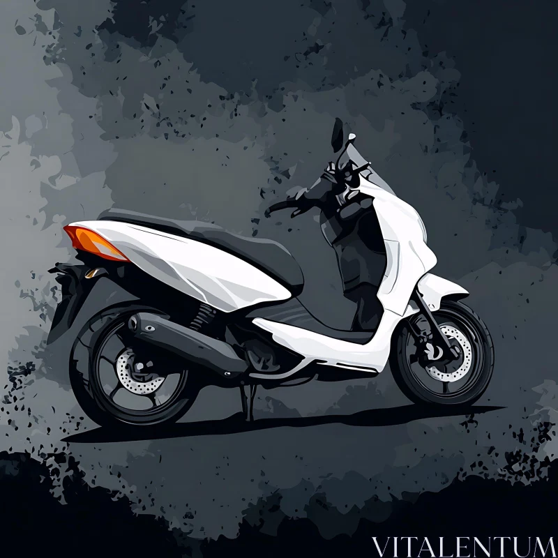 Modern Scooter Design AI Image