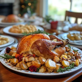 Festive Holiday Turkey Dinner