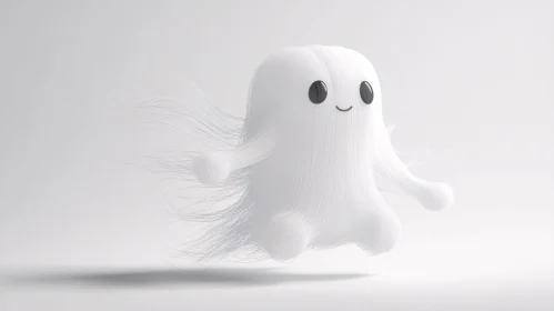 Ethereal White Ghost Character Design