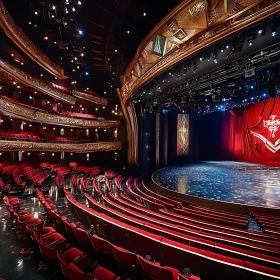 Ornate Theater with Plush Red Seating