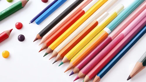 Rainbow Colored Pencils with Candies