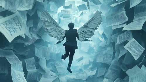 Winged Ascent: A Flight Through Paperwork