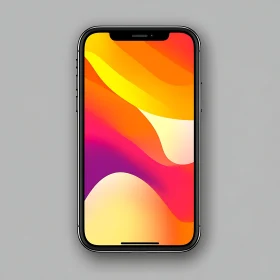 Sleek Phone with Colorful Screen