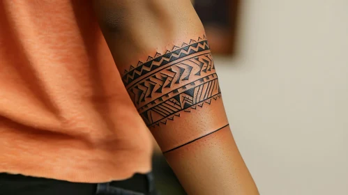 Traditional Geometric Arm Tattoo