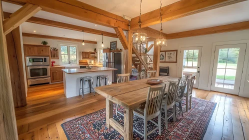 Farmhouse Style Dining Area