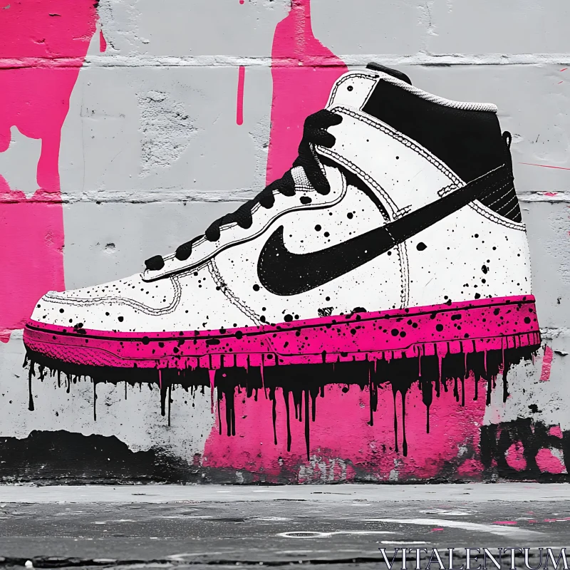 AI ART Street Art Sneaker Illustration