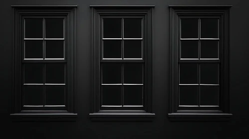 Minimalist Architecture Black Windows Design