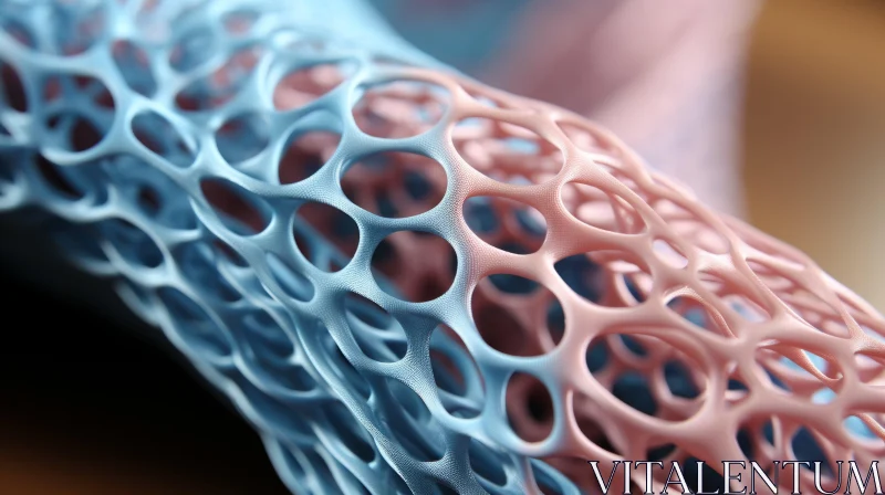 AI ART 3D Printed Vascular Structure: A Study in Infinity Nets and Fabric Resin