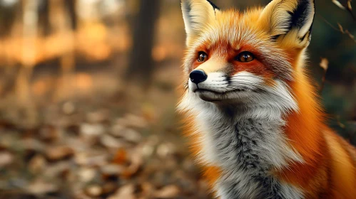 Fox in the Autumn Forest