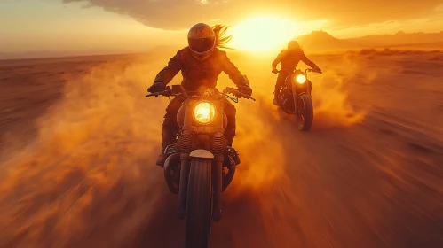 Sunset Motorcycle Adventure