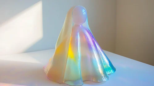 Rainbow Glass Figure - Art Object