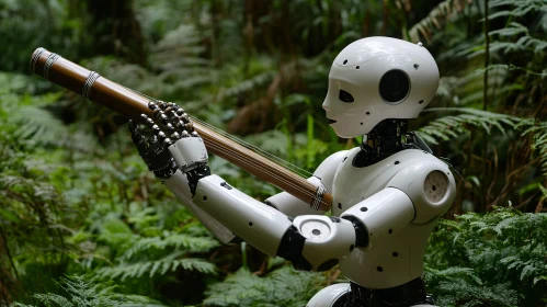 AI and Nature: Robot with Bamboo