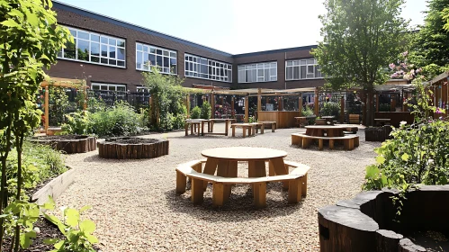 Peaceful Garden Seating Area