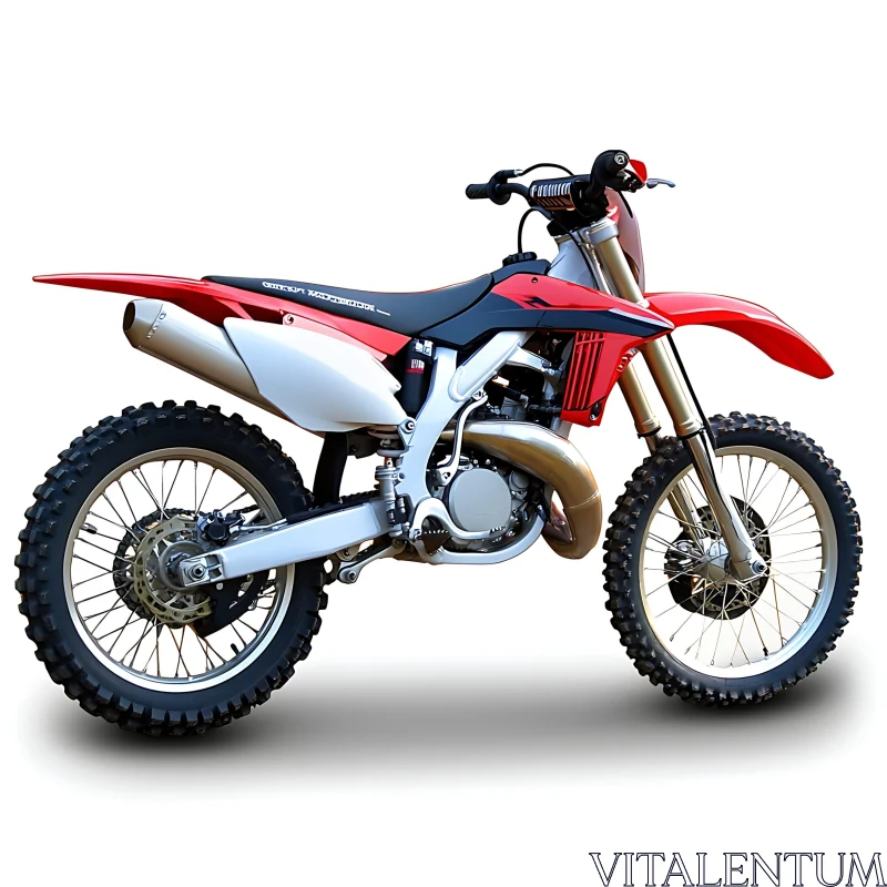 Isolated Dirt Bike AI Image