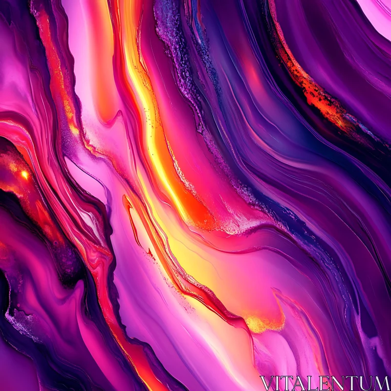 AI ART Colorful Swirling Abstract Composition