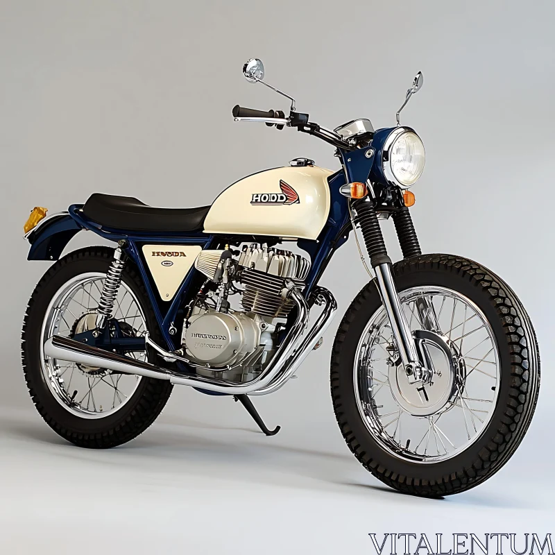 Classic Motorcycle: Honda's Timeless Design AI Image