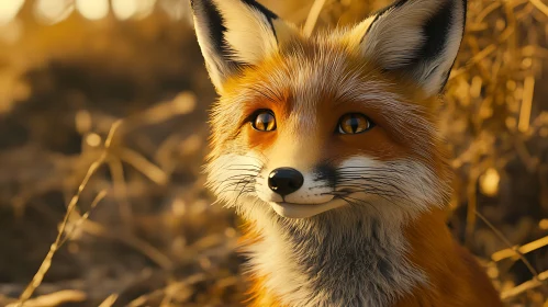 Captivating Fox Face Close-Up