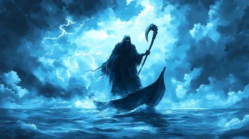 Spectral Boatman on the River of Souls