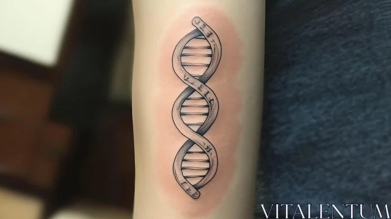 AI ART DNA Helix Arm Tattoo