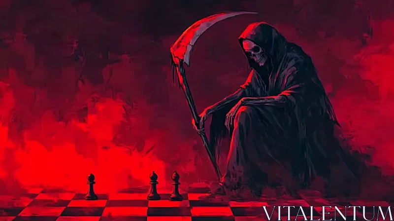 AI ART Death and Chess