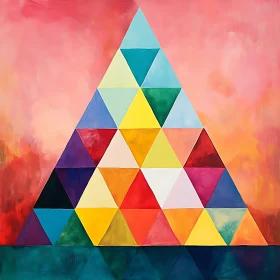 Multicolored Triangle Abstract