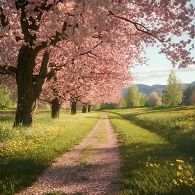 Cherry Blossom Pathway