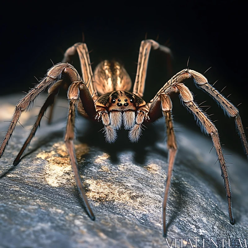 AI ART Close-Up Image of an Arachnid