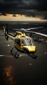 Captivating Helicopter Flight Over a Vibrant City and Harbor