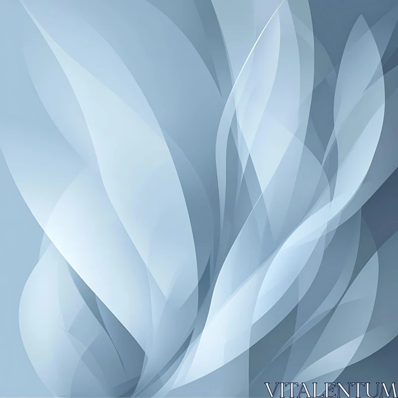 Serene Abstract Gradient Composition AI Image