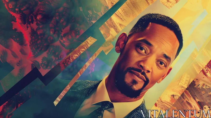 AI ART Will Smith Abstract Art