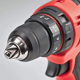 Detailed Power Drill Close-Up Shot