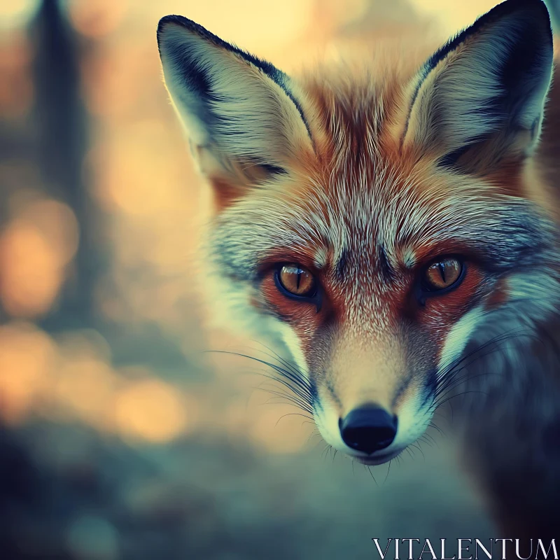 Fox Portrait, Wildlife Photography AI Image