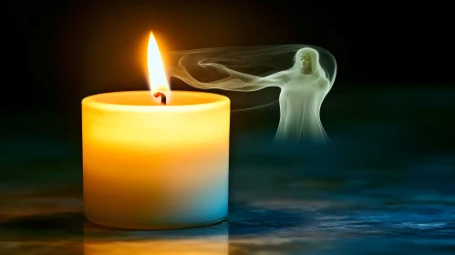 Candlelight and Phantom: A Mystic Scene