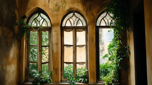 Old Windows with Ivy