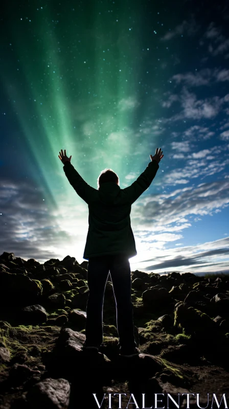 Captivating Northern Lights: A Celebration of Nature's Majesty AI Image