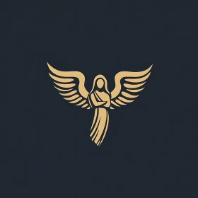 Elegant Angel Wings Graphic Design