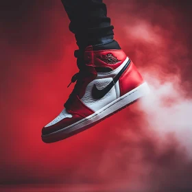 Stylish Red and White Sneaker