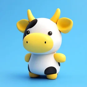 Stylized Cow Illustration