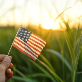 Flag in the Golden Hour