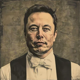 Formal Portrait of Elon Musk