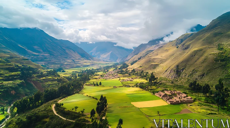 Andean Valley Serenity AI Image