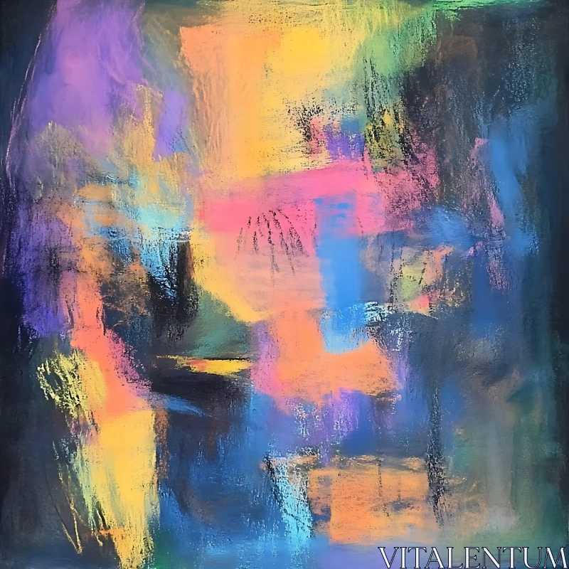 Colorful Abstract Expressionist Artwork AI Image