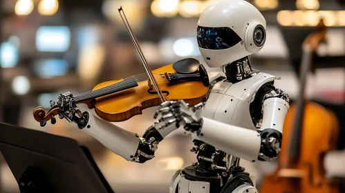 Advanced Robot Performing Music