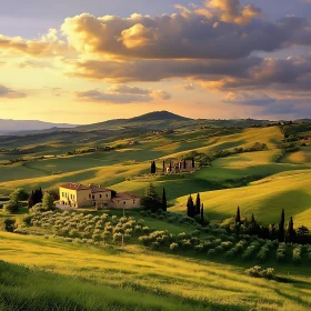 Golden Hour in Tuscany