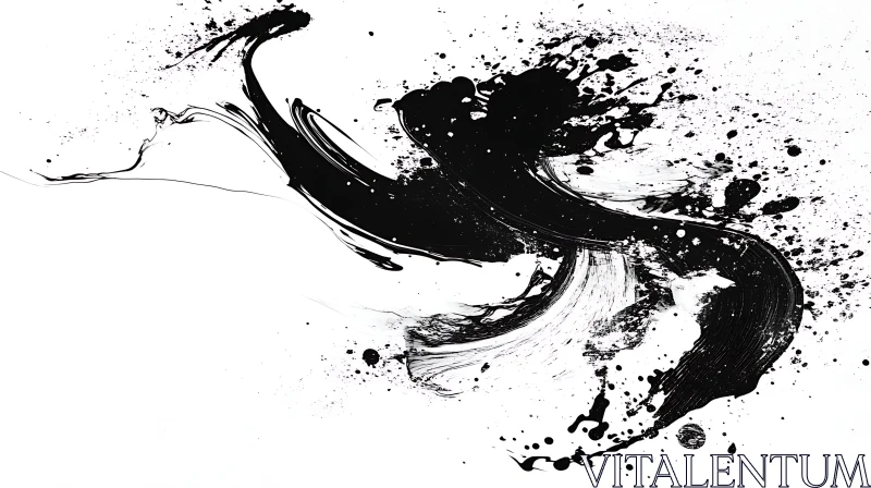 Expressive Ink Splash Design AI Image