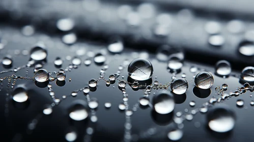Exquisite Water Droplets on a Dark Surface: A Nanopunk Craftsmanship