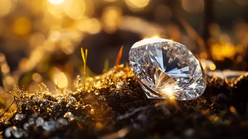 Brilliant Diamond on Forest Floor